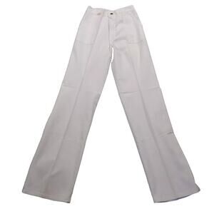 Wrangler LTF Women's White Pants Jeans Denim High Rise Flare Elastic Back Sz 12